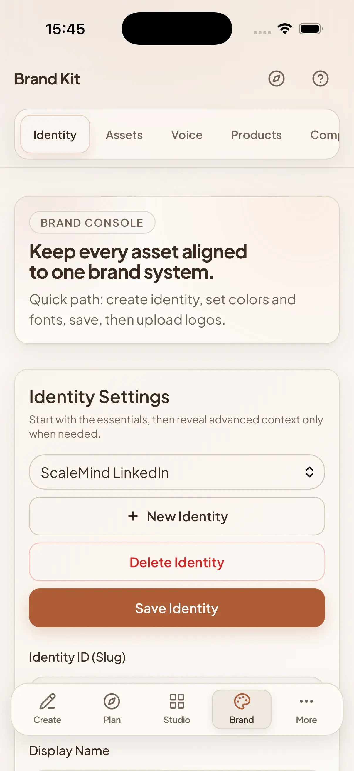 Brand Identity Hub