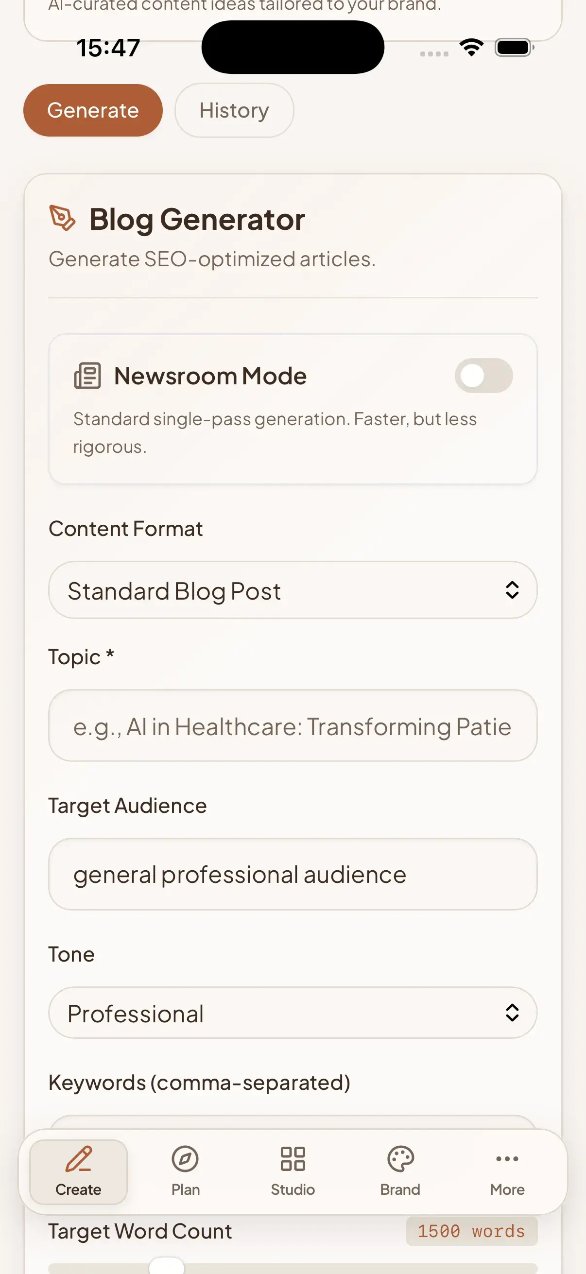 SEO and Blog Engine keyword research