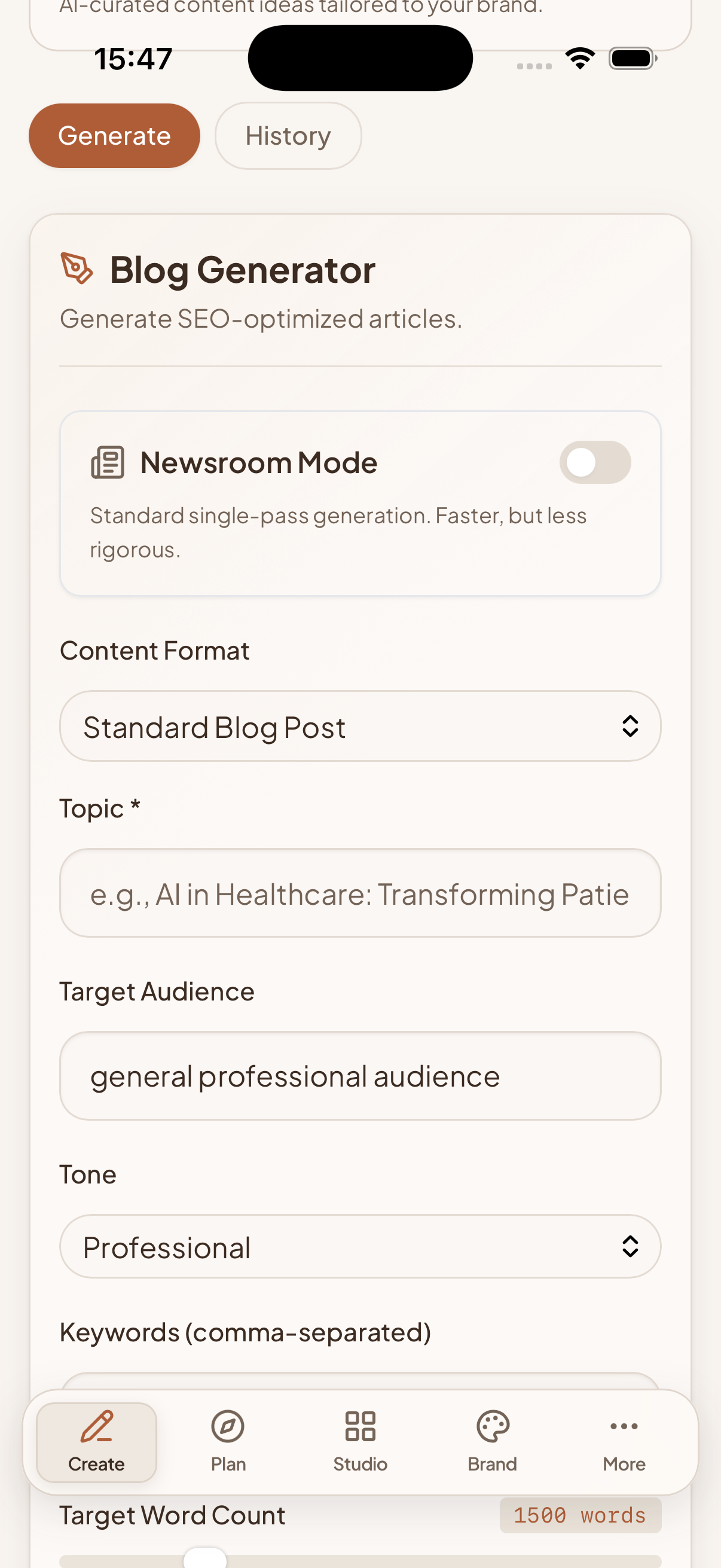 SEO and Blog Engine keyword research